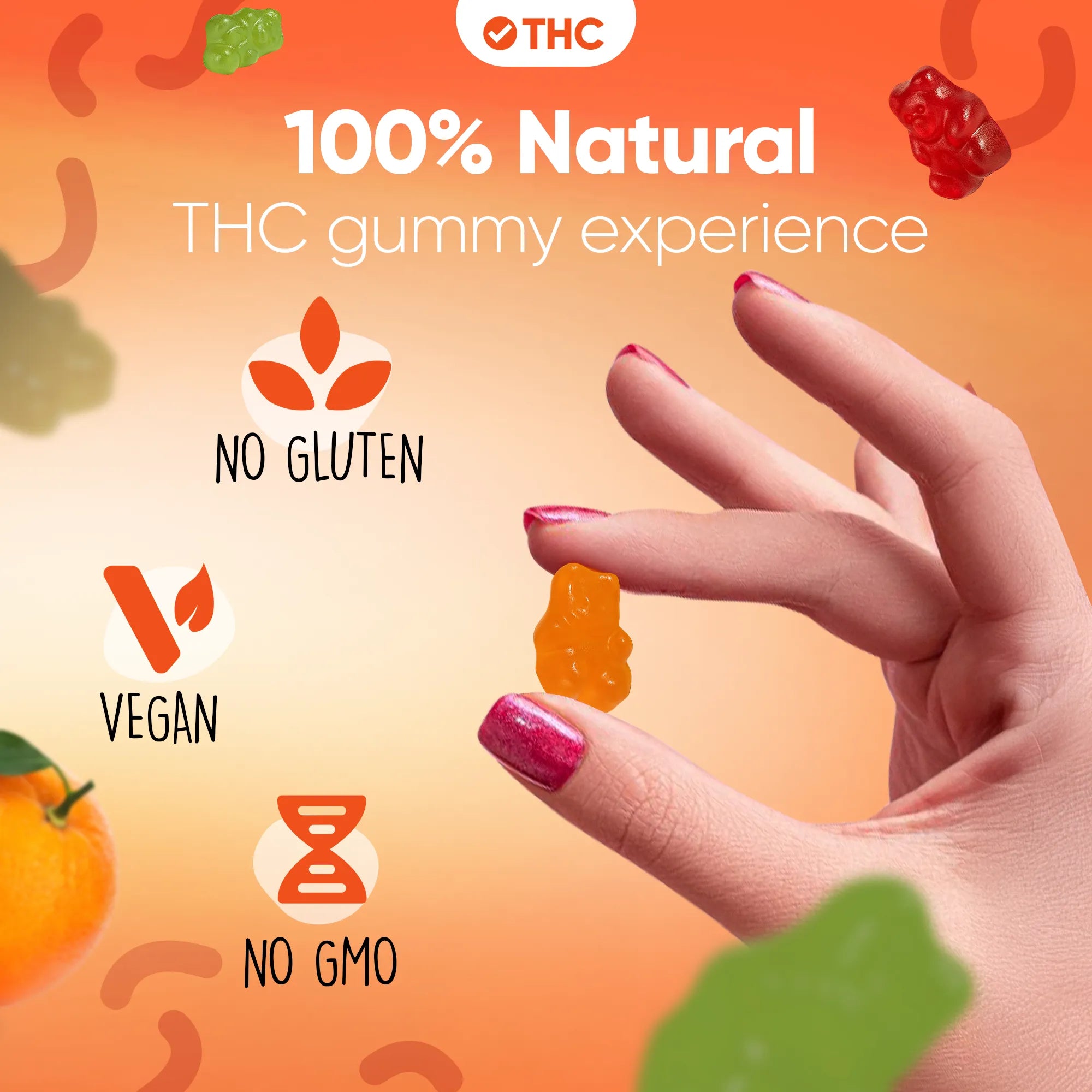 THC Gummies Orange-Canapuff