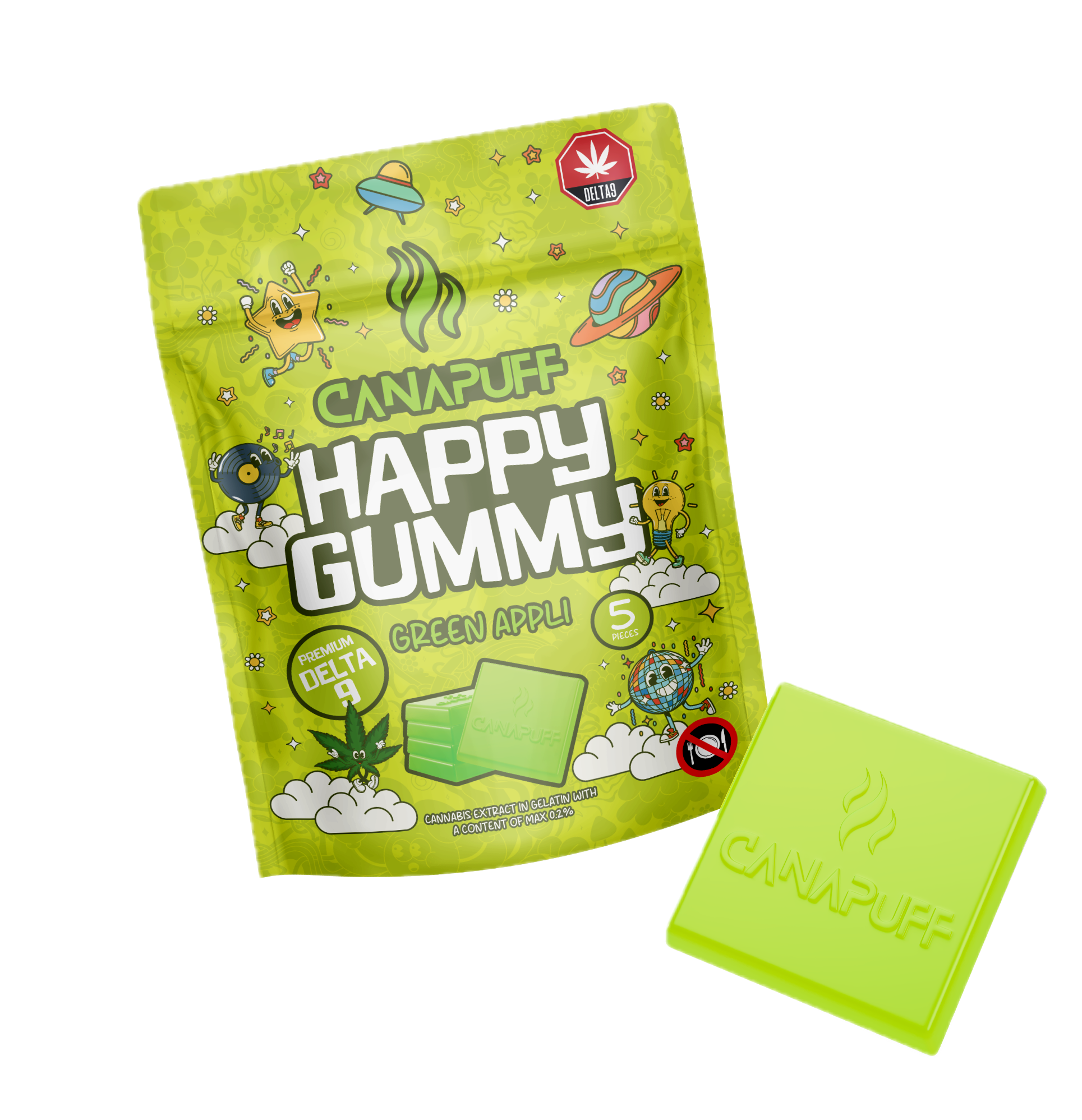 Delta 9 Gummy Green Apple