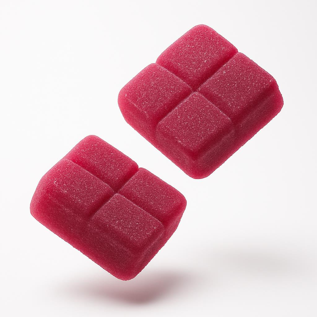 Raspberry Belts Live Resin THC Gummies (Indica)
