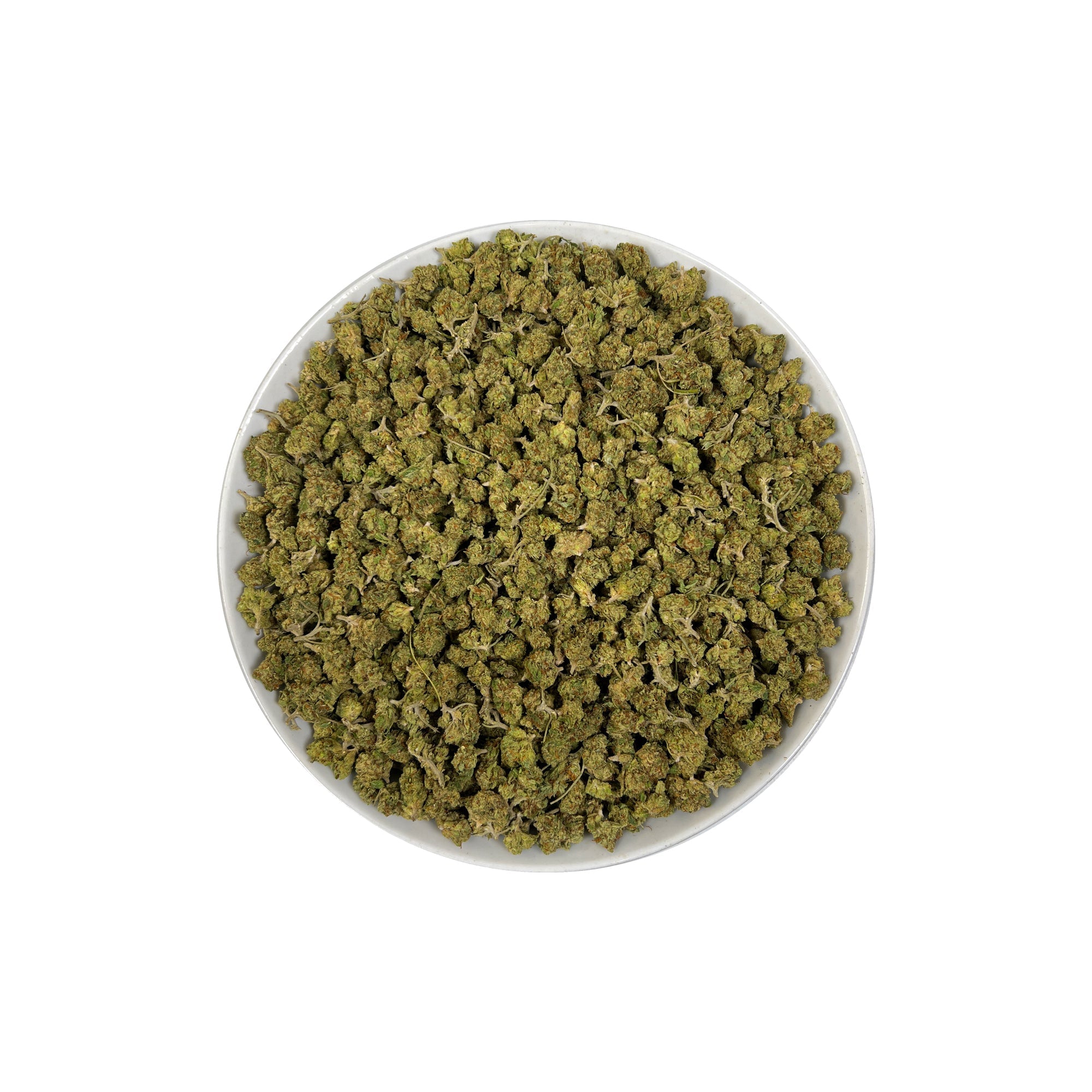 PUFFY Almond Mochi (smalls) is a balanced hybrid THCa strain, crafted from the flavorful cross of Mochi and Biscotti Dough. The aroma is a bold and intriguing blend of diesel, nutty undertones, and a subtle hint of vanilla, creating a rich and inviting scent profile. Visually, dense deep green buds with hints of purple are threaded with fiery orange pistils and coated in a sparkling layer of sticky trichomes. Consumers often report a balanced high combining happy, creative, and euphoric effects with calming