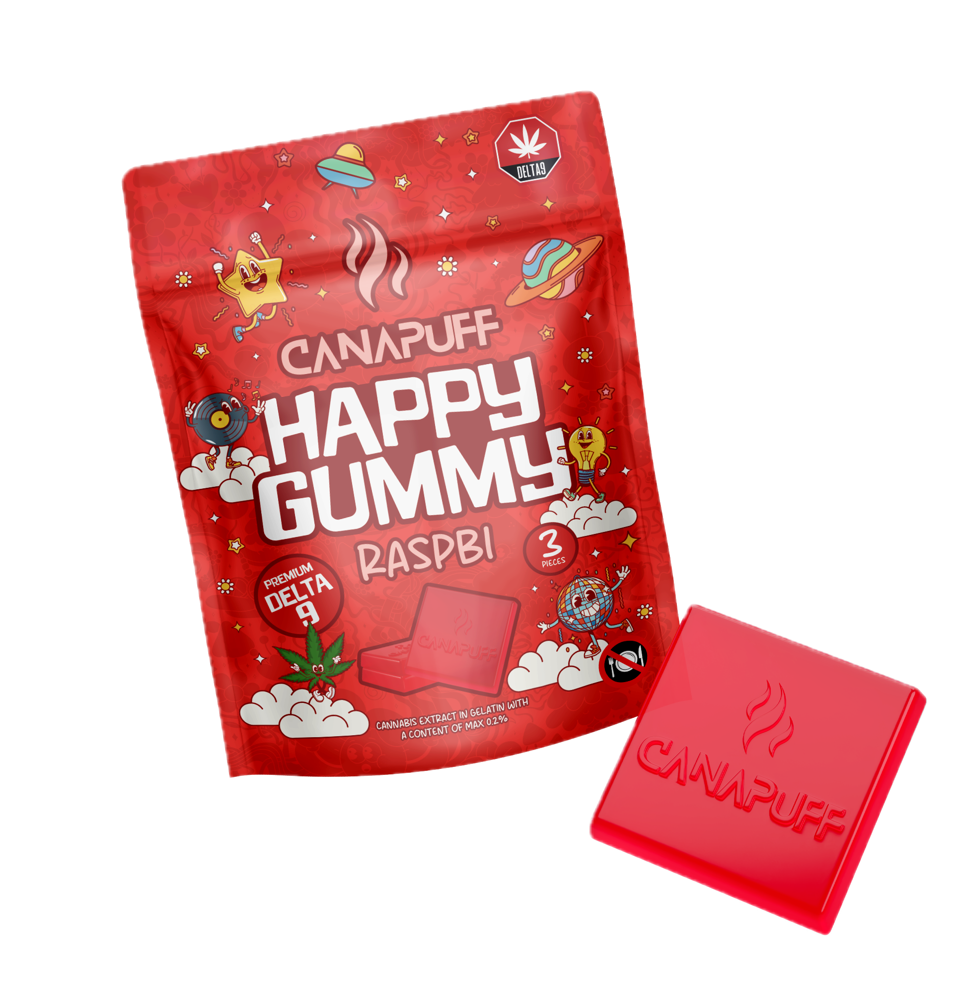 Delta 9 Gummy Raspberry