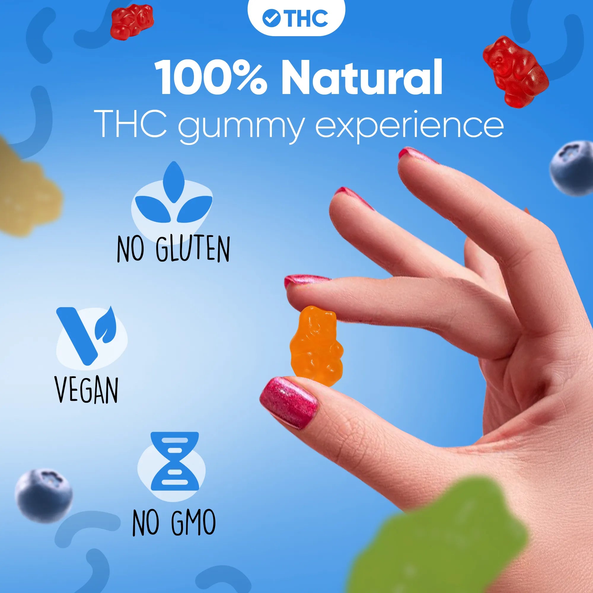 THC Gummies Blueberry-Canapuff